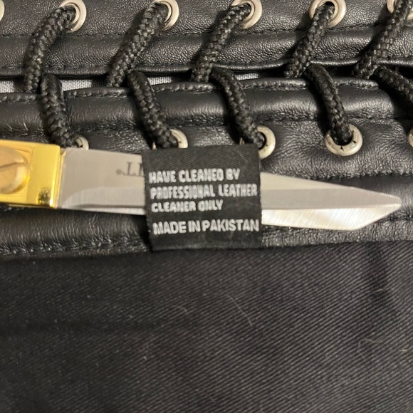 NEW Leather Corset Lace Up Top - Picture 8 of 8